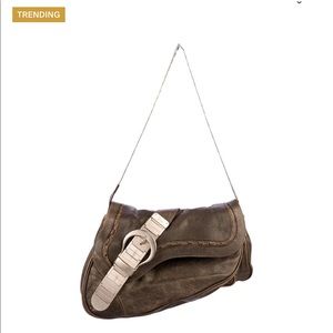 Christian Dior Metal Gaucho Saddlebag